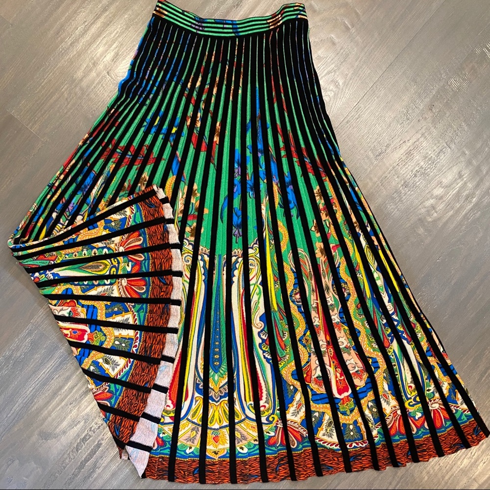 Etro Pleated Knit Skirt